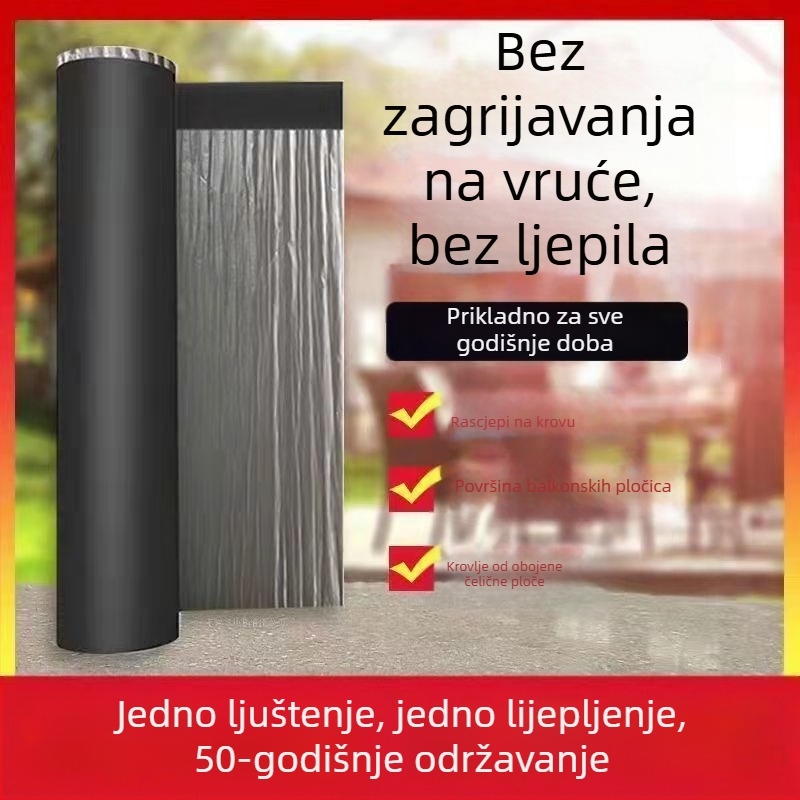 Krovni materijal za hidroizolaciju i popravak curenja s SBS asfaltom, samolijepljiva izolacijska rolna; gumeni i plastični materijal; slojevita forma; udubljena i izdignuta površina; marke Southern Star; otporan na vlagu.