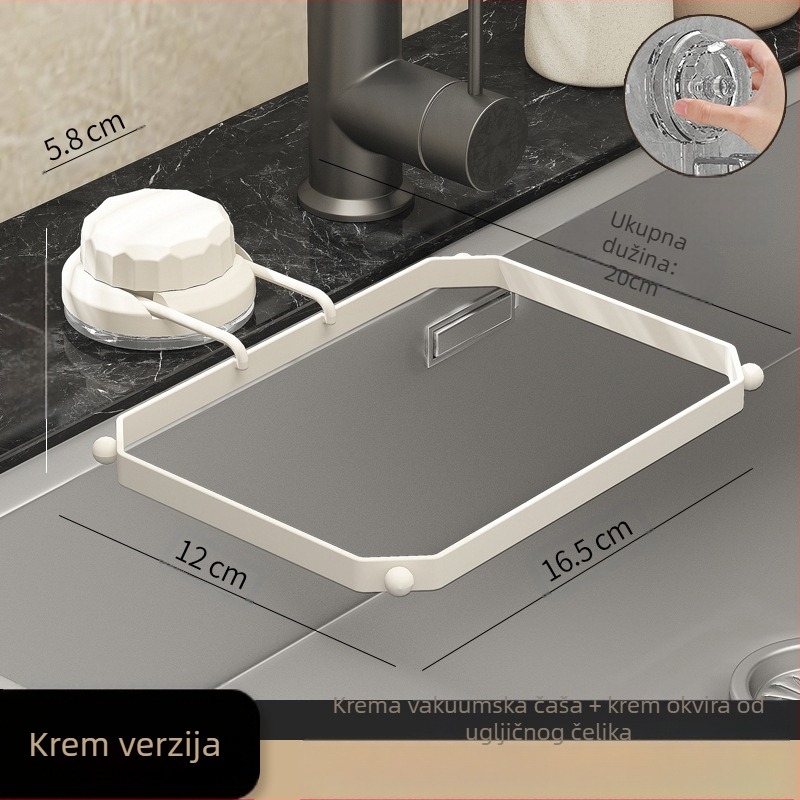 Filter za kuhinjski sudoper s usisnom čašom za ostatke — metalno-plastična konstrukcija, Dalin, 300 komada u kutiji, svijetao luksuzni stil