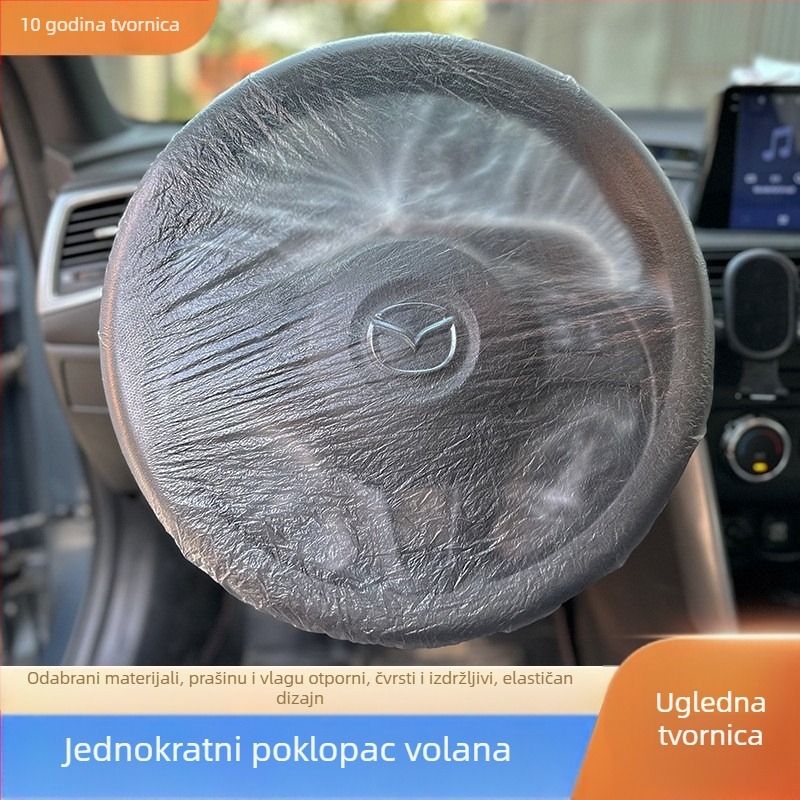 Jednokratne navlake za auto sjedala za prednje i stražnje redove, prašno- i vodootporne, 100% sirova plastika, tehnologija izduvnog filma