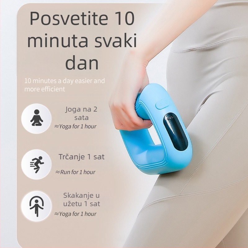 Mini perkusijski masažer, tihi rad, višestruka brzina, USB napajanje, za glavu do stopala, ABS kućište