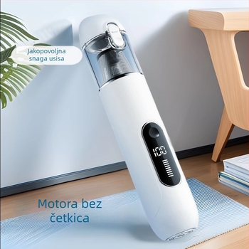 Bežični ručni usisavač za automobil, ugrađen u vozilo, s brushless motorom, snažno usisavanje, mokro i suho korištenje, 2-in-1 četka za čišćenje i usisavanje