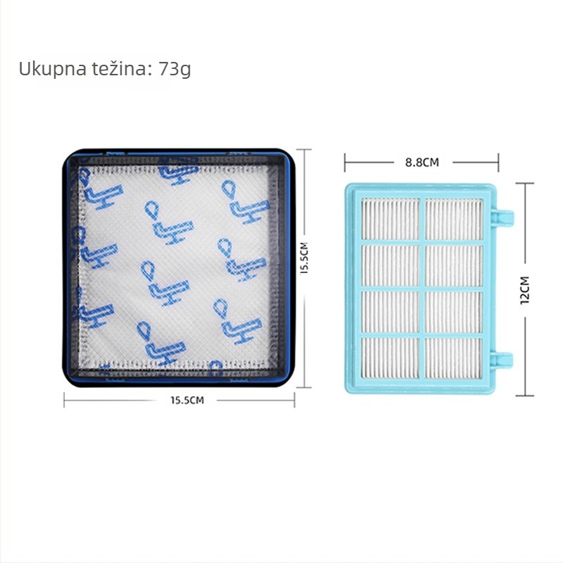 Longbo filtri za Philips usisivač FC8010/FC9515/FC9516/FC9331 — kućna upotreba, pogodno za 101–150 m²