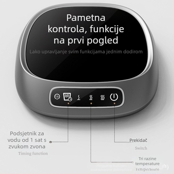USB grijača podmetač za čašu s dodirnim upravljanjem, plastično kućište, za kućnu i stolnu upotrebu