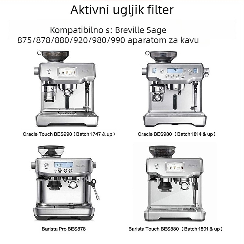 Filter aktivnog ugljena za vodeni spremnik Breville Sage s plastičnim kućištem (modeli 870/875/878/880)