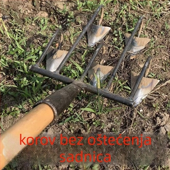 Xiaonong Tro- i Četverozub Kopalj za olakšavanje tla, uklanjanje korova, kopanje jarka i sadnju povrća