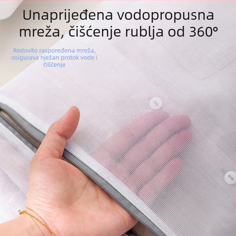 Mrežasta torba za pranje od poliestera za strojno pranje, fina mreža, anti-deformacija, Han Feizi, moderni jednostavni stil, 2021