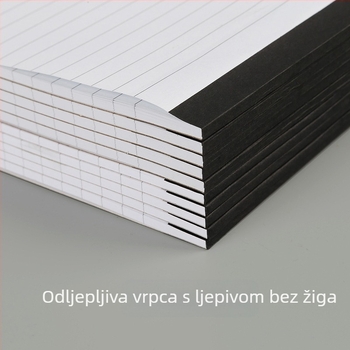 Bilježnica za zapisnike sastanaka s odlomljivim stranicama | Ljepljivo vezivanje | 25 stranica | Papir 80 g/m² | Pokrov: papir
