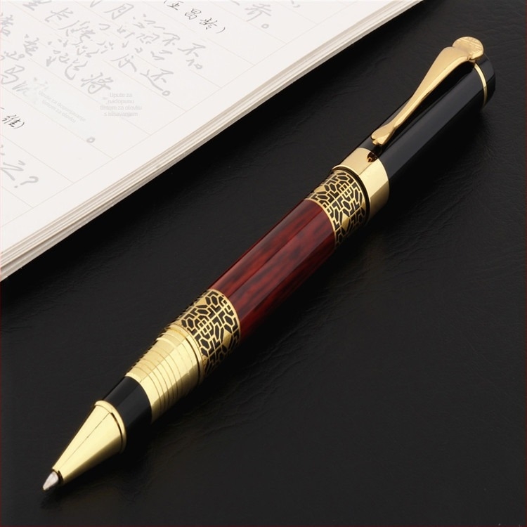 Metalno potpisno pero s mogućnošću logotipa, bez marke, pakirano u OPP vrećicu, spremno za poklon