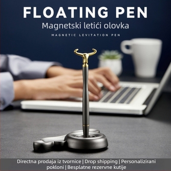 Levitirajuća olovka – stolni ukras, aluminijski omotač, moguć tisak logotipa, prilagodljivo, idealan poslovni poklon