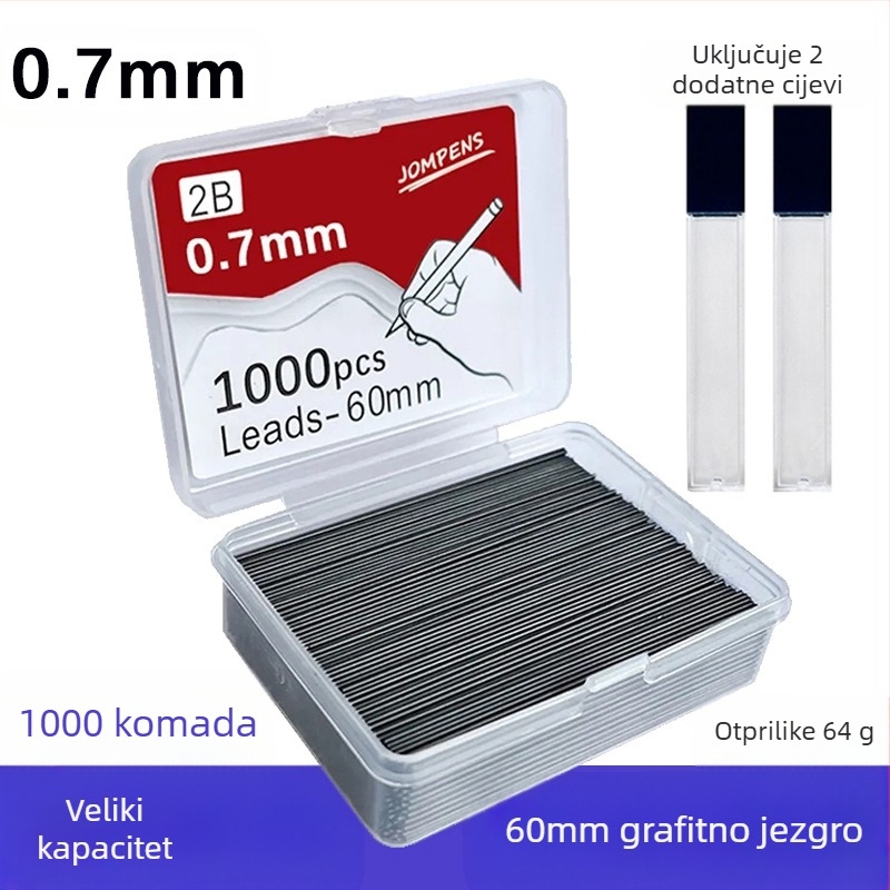 JOMPENS Grafit za ponovno punjenje olovke, model 60mmQX, 0,5 mm