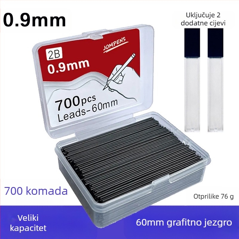 JOMPENS Grafit za ponovno punjenje olovke, model 60mmQX, 0,5 mm