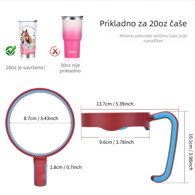 Hua Kun PP držač za čašu – okruglog oblika, prijenosan, jednodijelna konstrukcija, ispis logotipa