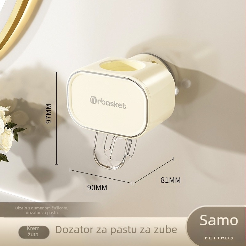 Automatski lisivač paste za zube, zidni usisivač, držač četkica i paste, privatna etiketa s licencom