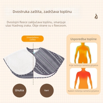 Unisex dvostrano velur topli šal-pončo s geometrijskim uzorkom, elegantan zimski dodatak