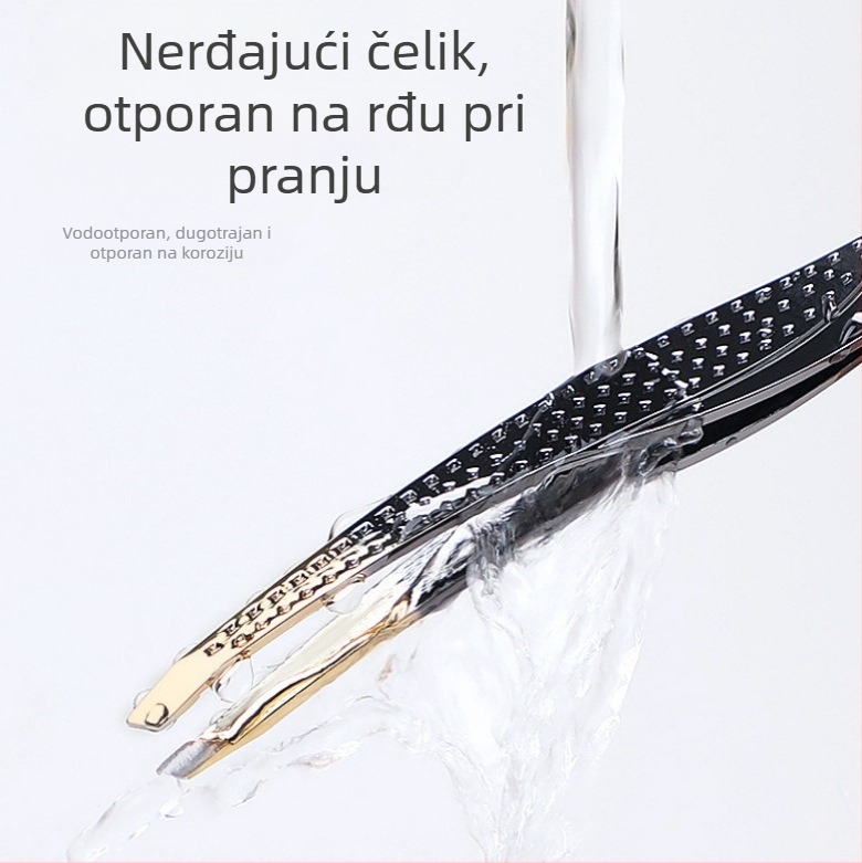 Colorful Fenling set za obrve: klipsa za obrve i pinceta, nehrđajući čelik, pod kutom vrhova, za njegu obrva i trepavica