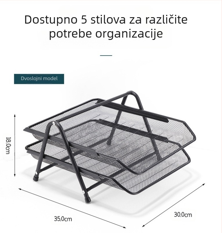 Metalna kolona za dokumente, 4 razine, model CQY-2004-4, mogućnost prilagodbe logotipa