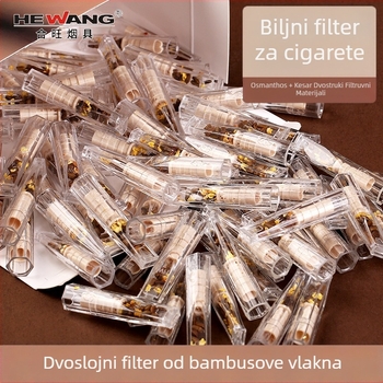 Jednokratni filter za cigarete s biljem, 100 komada, Hewang, plastični, univerzalni grubi/srednji/fini