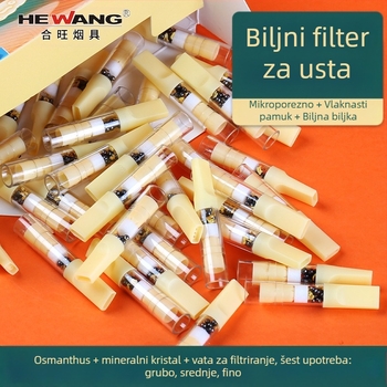 Jednokratni filter za cigarete s biljem, 100 komada, Hewang, plastični, univerzalni grubi/srednji/fini