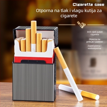 Metalna kutija za cigarete – FOGSON, moderni minimalistički stil, otisnuti logo, 300 komada po setu