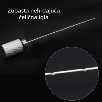 Alat za probijanje cigare s nazubljenom iglom – aluminijska legura, prilagodljivo, minimalistički dizajn