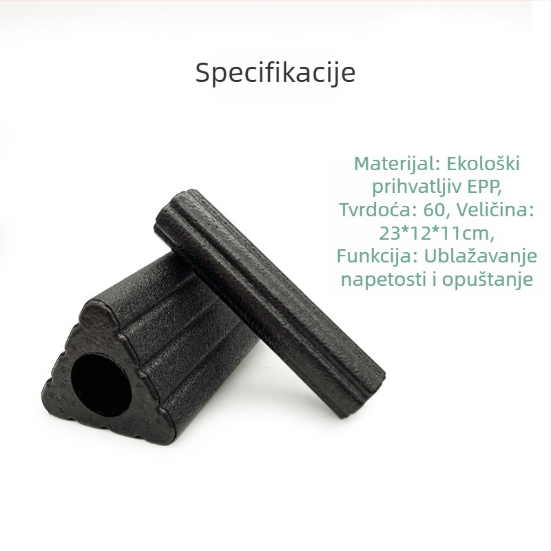 EVA joga trokutasti blok s pjenastim valjkom za opuštanje gležnja i masažu ramena i vrata – dvostruka funkcija