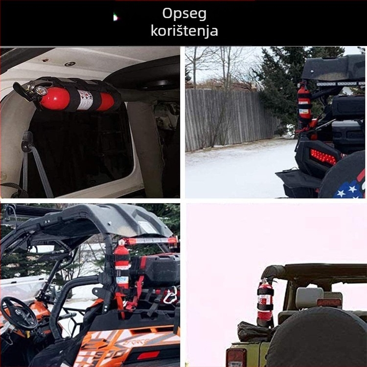 Remen za vatrogasni aparat s Velcro-om - najlon/poliester smjesa, za automobile i Jeep Wrangler, Huatuo Rong