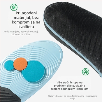Uložci za potporu luka za plosko stopalo – korekcija luka, anti-torsion, visoka elastičnost, prozračni mrežasti EVA, za sve sezone