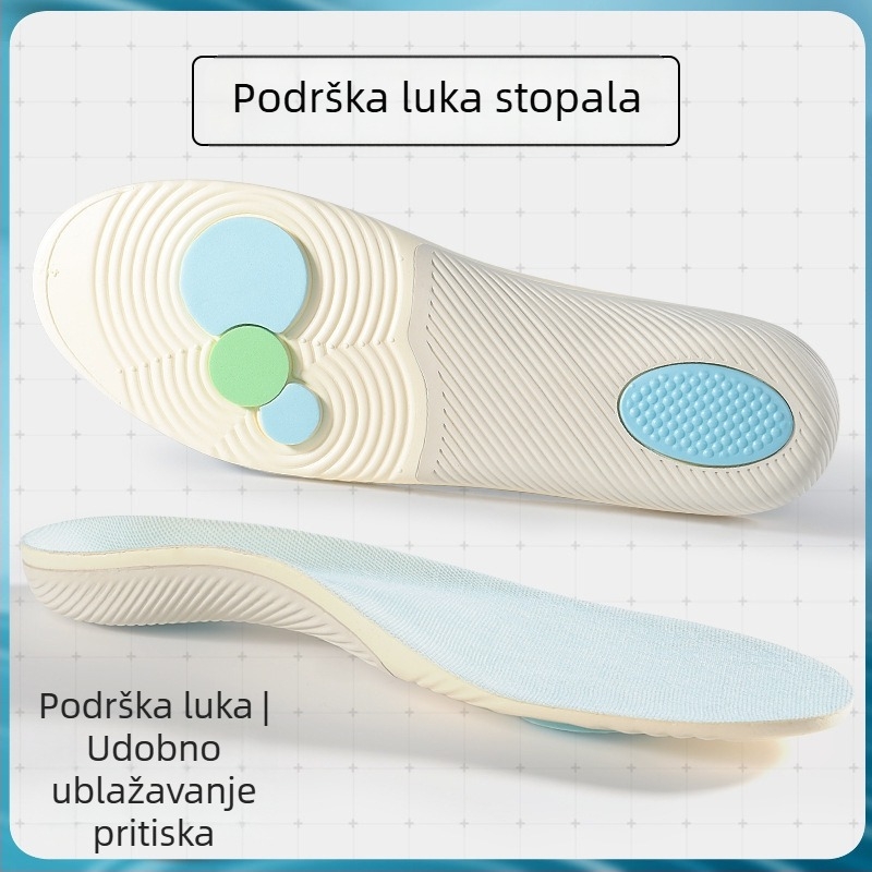 Uložci za potporu luka za plosko stopalo – korekcija luka, anti-torsion, visoka elastičnost, prozračni mrežasti EVA, za sve sezone