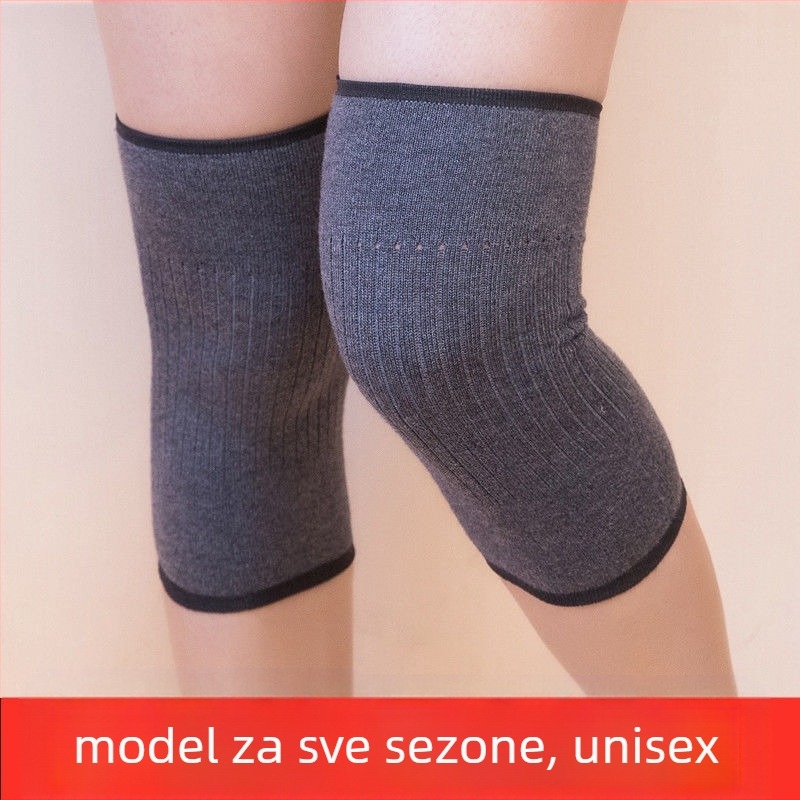 Zaštita koljena – topla, elastična pletena, bez šavova, sve sezone, za odrasle u prostorijama s klima-uređajem