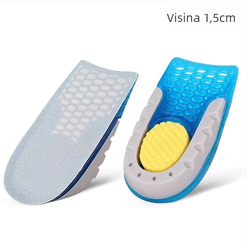 Uložak za podizanje pete — Velvet-TPE-TPU materijal, prozračni polu jastučić, funkcija dizanja; pogodno za tenisice, kožne cipele, čizme i casual/radni obući; marka Shengtong Insole