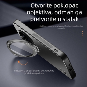 Stalak kućište za Honor Magic7, Magic6 Pro i Magic5 Pro s punom zaštitom objektiva i silikonastim kućištem otpornim na padove