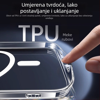iPhone MagSafe silikon maska, reljefni dizajn, magnetski, otporan na udarce i padove