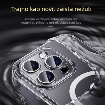 iPhone MagSafe silikon maska, reljefni dizajn, magnetski, otporan na udarce i padove