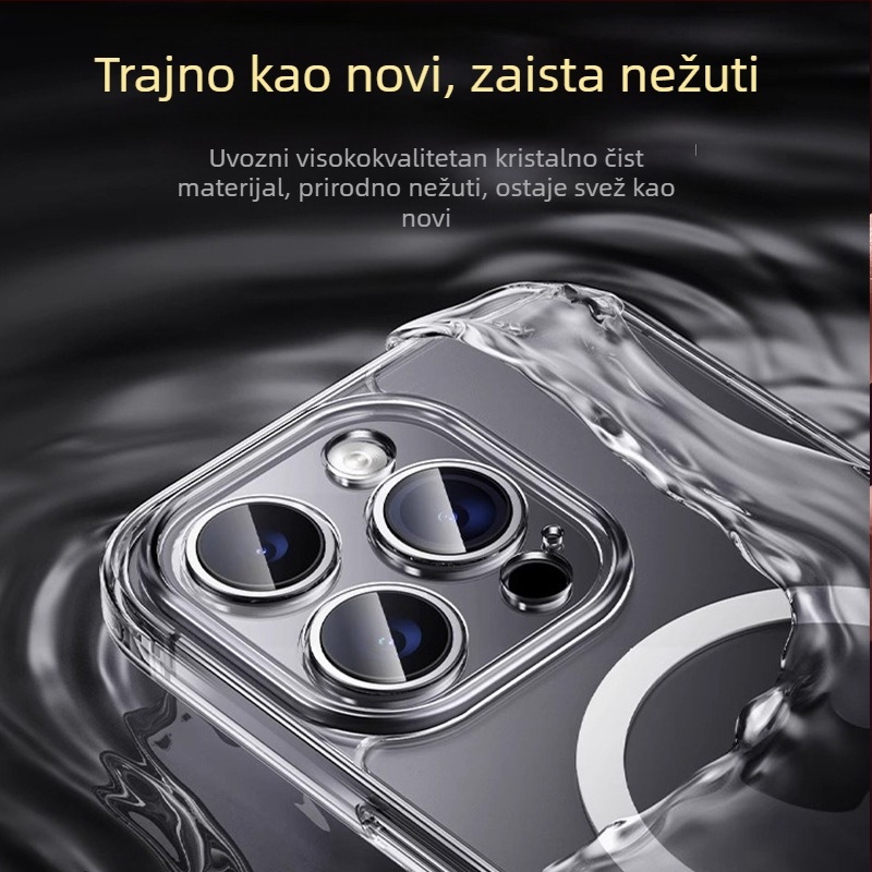 iPhone MagSafe silikon maska, reljefni dizajn, magnetski, otporan na udarce i padove