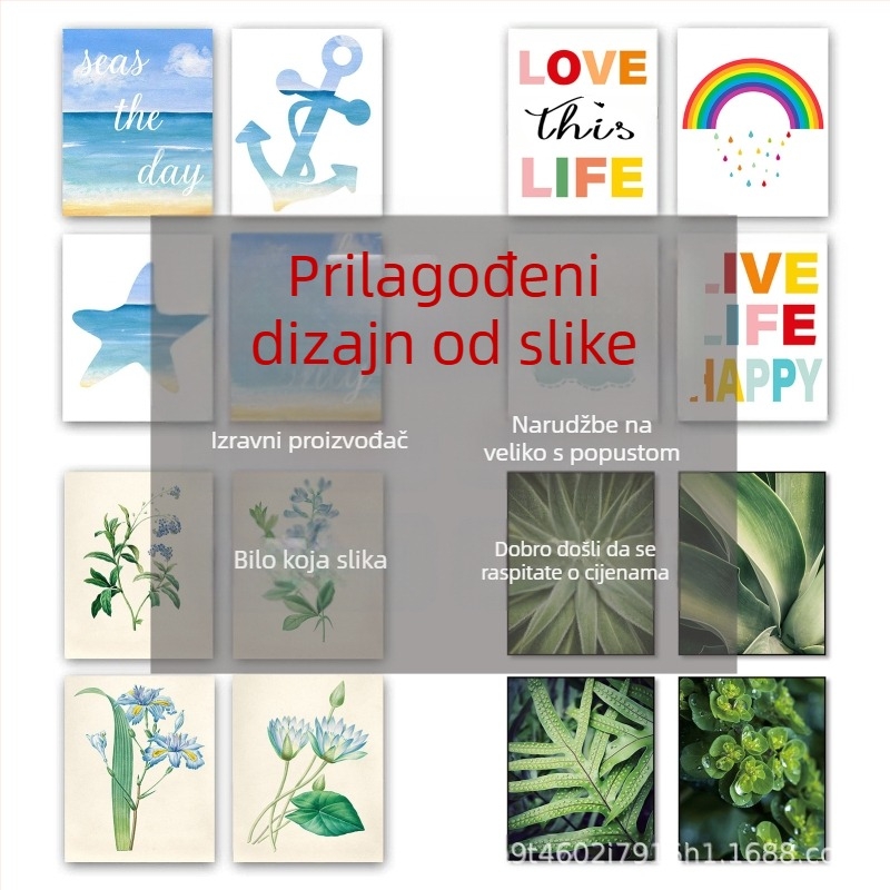 Tro-panelna platnena slika bez okvira – platno na uljnoj osnovi, moderni minimalistički dekor za dnevni boravak, spavaću sobu i ured