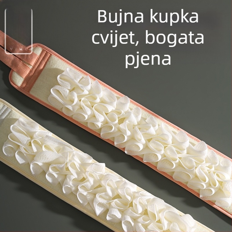 Kupaonski ručnik za njegu leđa, dvostruka upotreba — Yimu, viskozna + spužva + PE, odrasli, prilagodljiva količina u kutiji