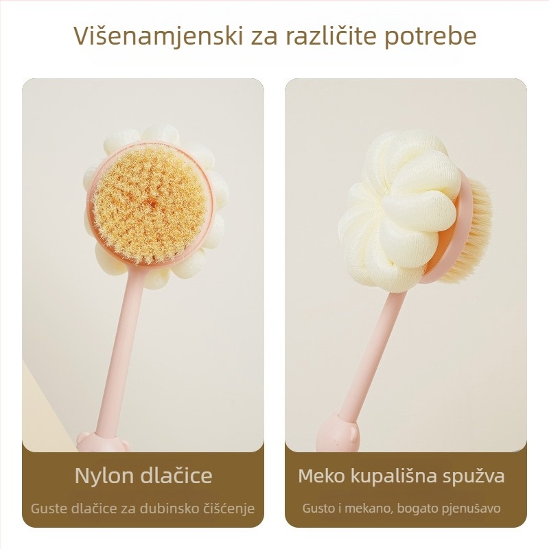 Višenamjenska četka za kupanje s mekanim dlačicama za masažu leđa - Materijal PP - Pakiranje 216