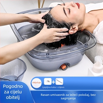 Posuda za pranje kose u krevetu za pacijente i starije – plastična, prozirna, 1.47 kg; Marka Ya Jia la