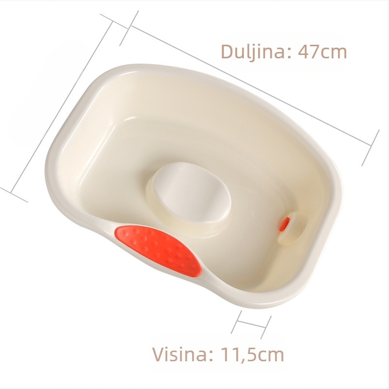 Posuda za pranje kose u krevetu za pacijente i starije – plastična, prozirna, 1.47 kg; Marka Ya Jia la