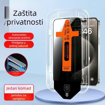 Blue Deep staklena zaštita prednjeg zaslona za iPhone 14 Pro Max, HD jasnoća, anti-otisak prsta, otporna na padove, potpuno pokriće