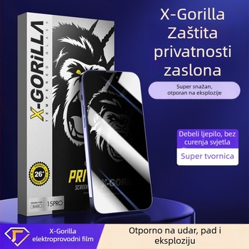 Prednje zaštitno staklo zaslona – anti-peeping, HD, puni zaslon, kaljeno staklo