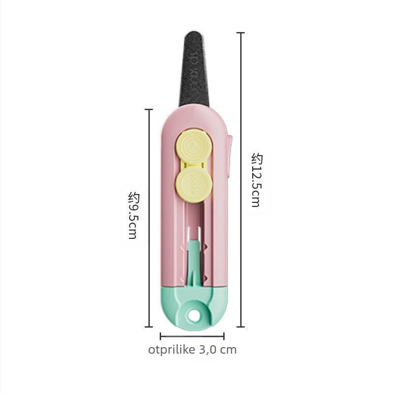 Nož za otvaranje paketa s magnetskom privlačnošću — SP SAUCE Art knife, materijali: ABS, nehrđajući čelik, magnet, teflon; težina 28,5 g