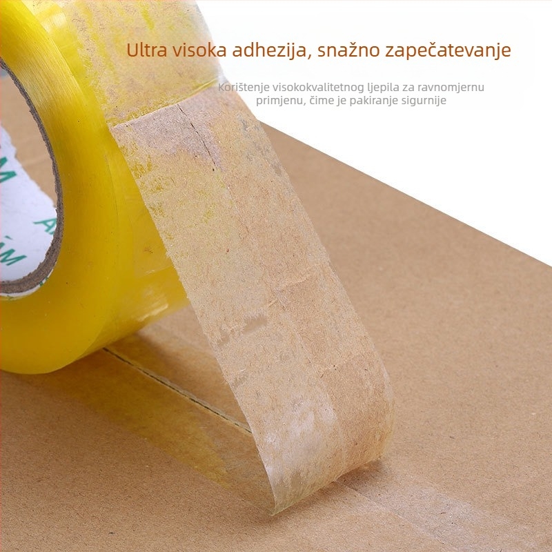 Pakirajuća traka s BOPP filmom, 52 μm debljina, ljepilo na bazi vode, snažno prianjanje, temperaturni raspon -20 do 40°C