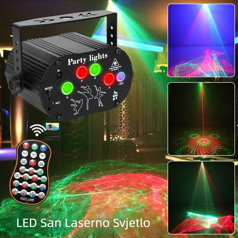 Mini lasersko svjetlo YSH-427 LED+laser IP22 5V Unutarnja uporaba