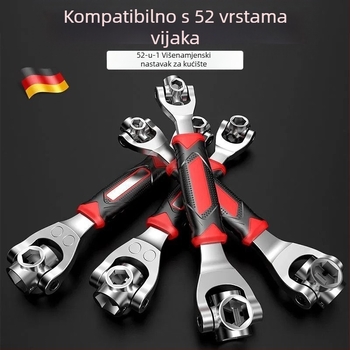 Višefunkcionalni set ključeva 52-u-1 i 8-u-1, od krom-vanadijevog čelika, kromirana površina, dvostruka namjena