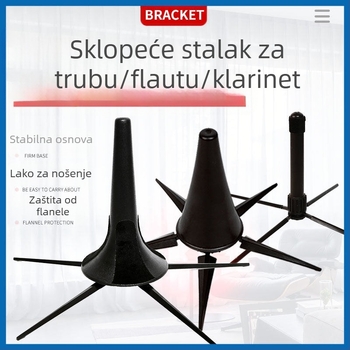 Inmuc podna držač glazbenog instrumenta – za flautu i klarinet – kompaktan dizajn za pohranu