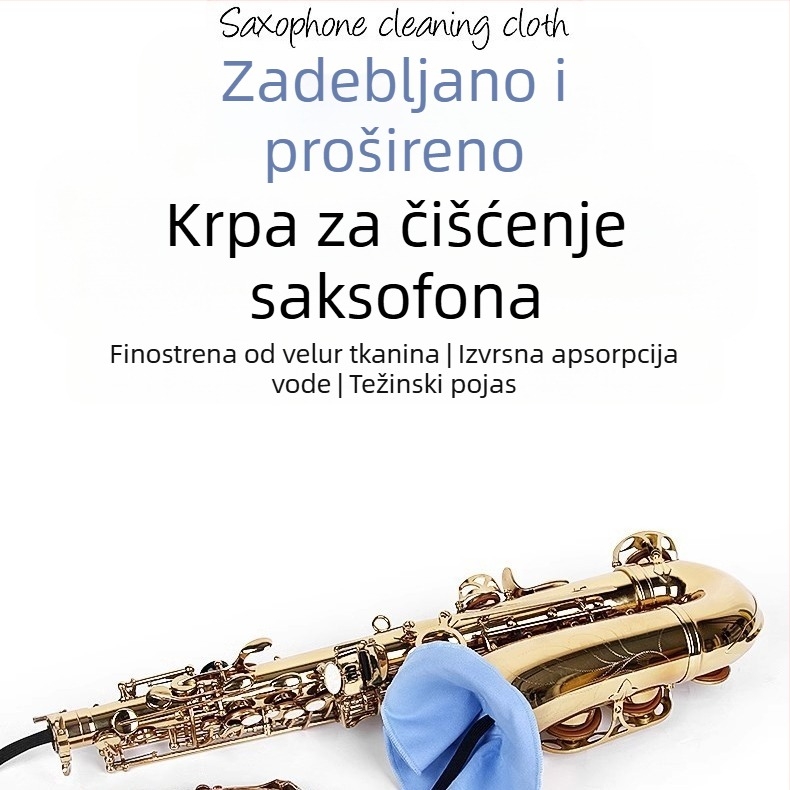 Maner Krpa za čišćenje muzičkih instrumenata – upijajuća unutarnja krpa za čišćenje i održavanje