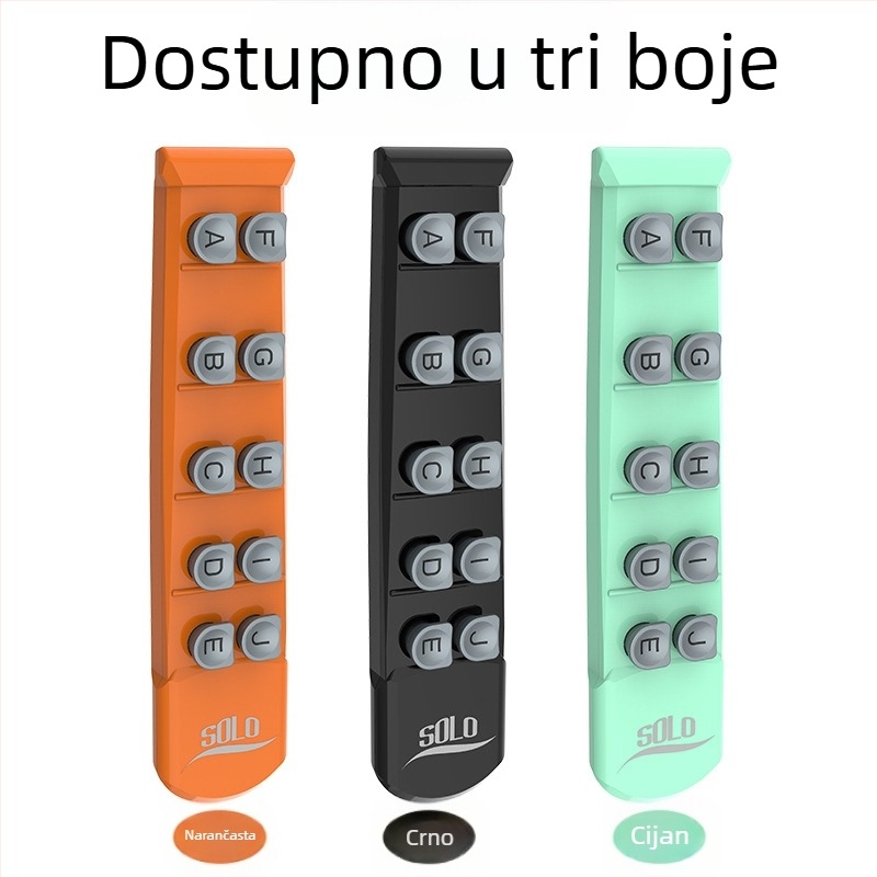 Gitarni prstni vježbač, PC materijal, 10-komplet, pozicionator prstiju i trener ljestvica s mrežom