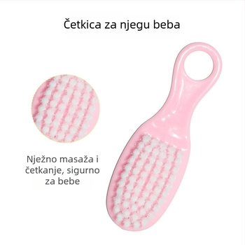 Set za njegu beba: osmeročlani set za njegu noktiju s škaricama, češljevima, četkicama, nazalni aspirator, EVA pakiranje — plastika + nehrđajući čelik