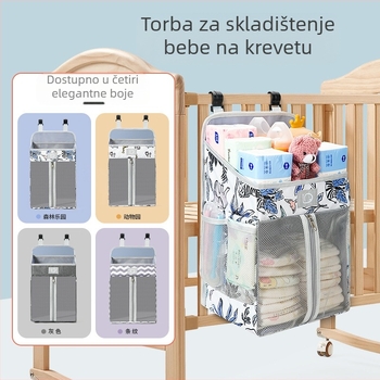 Vješena torba za dječju sobu — poliester, zidni organizator, višestruka namjena s karikaturnim 3D stilom